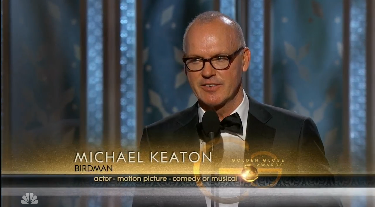 Michael Keaton Thanks Catholic Parents in Golden Globes Acceptance Speech