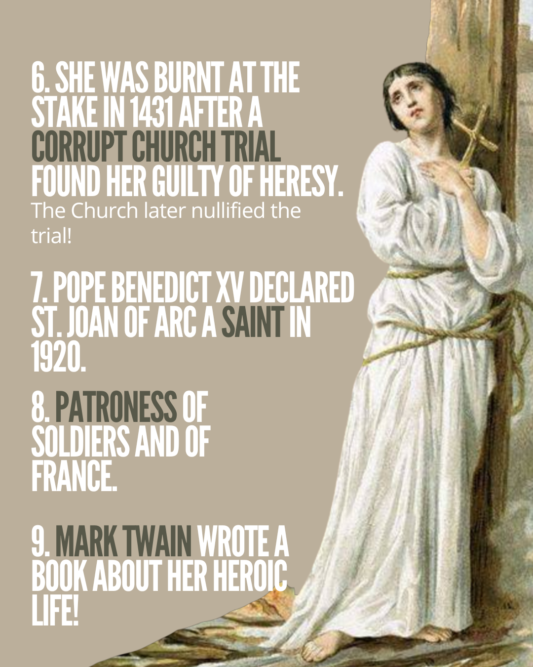 How did Joan of Arc die? St. Joan of Arc Patroness of