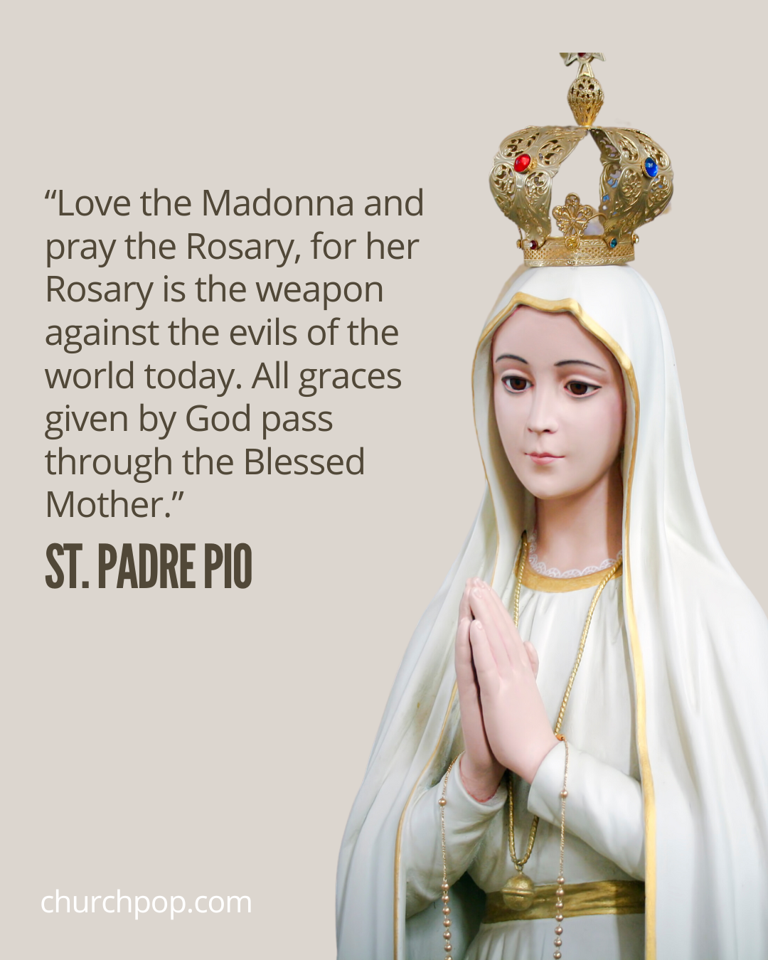 Padre Pio Quotes on Mary