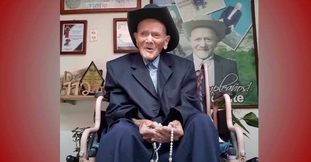 The World's Oldest Man Prays the Rosary Twice a Day, Reveals His Secret to Longevity
