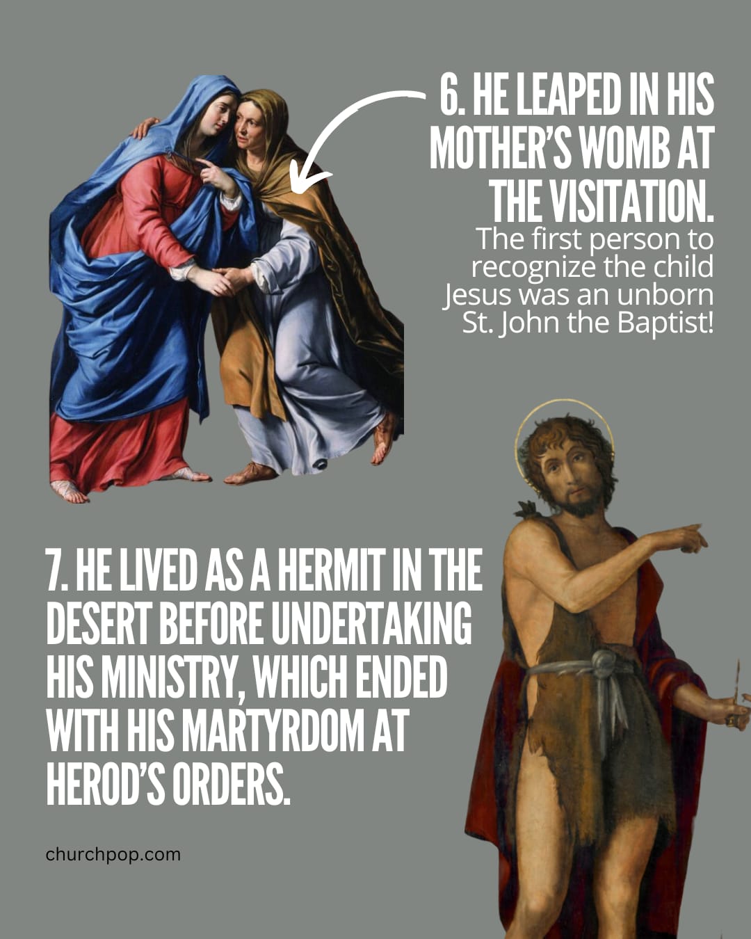 What John the Baptist did