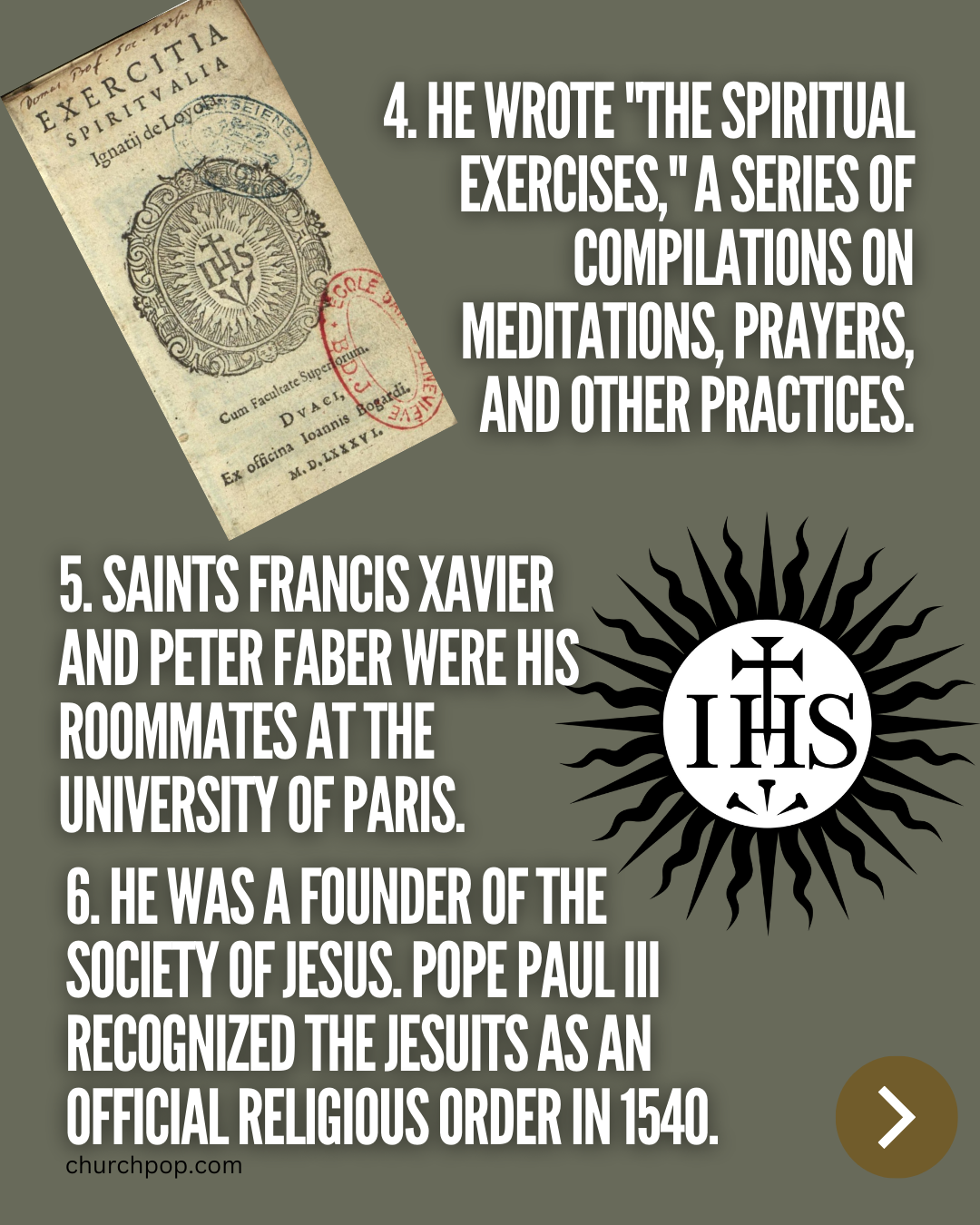 What is St. Ignatius of Loyola known for?