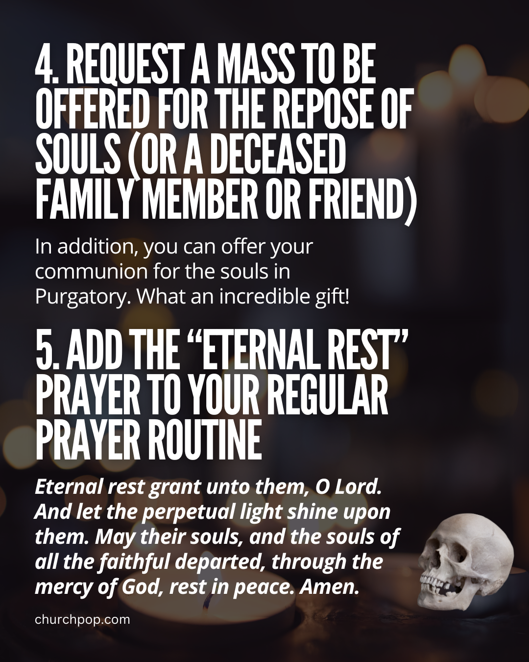 eternal rest prayer, prayers for souls in purgatory, faithful departed