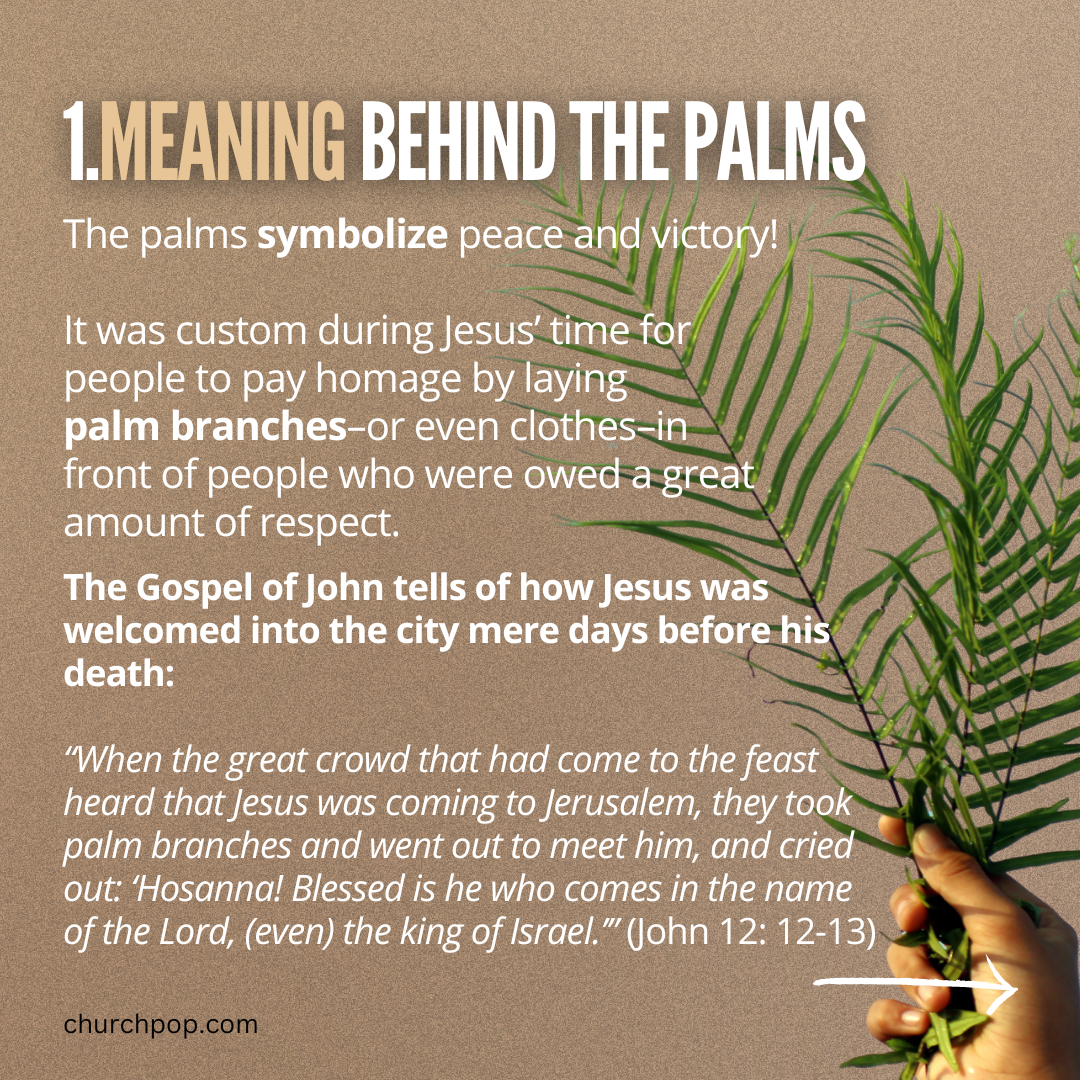palm sunday meaning, palm sunday palms, palm sunday description, holy week before easter