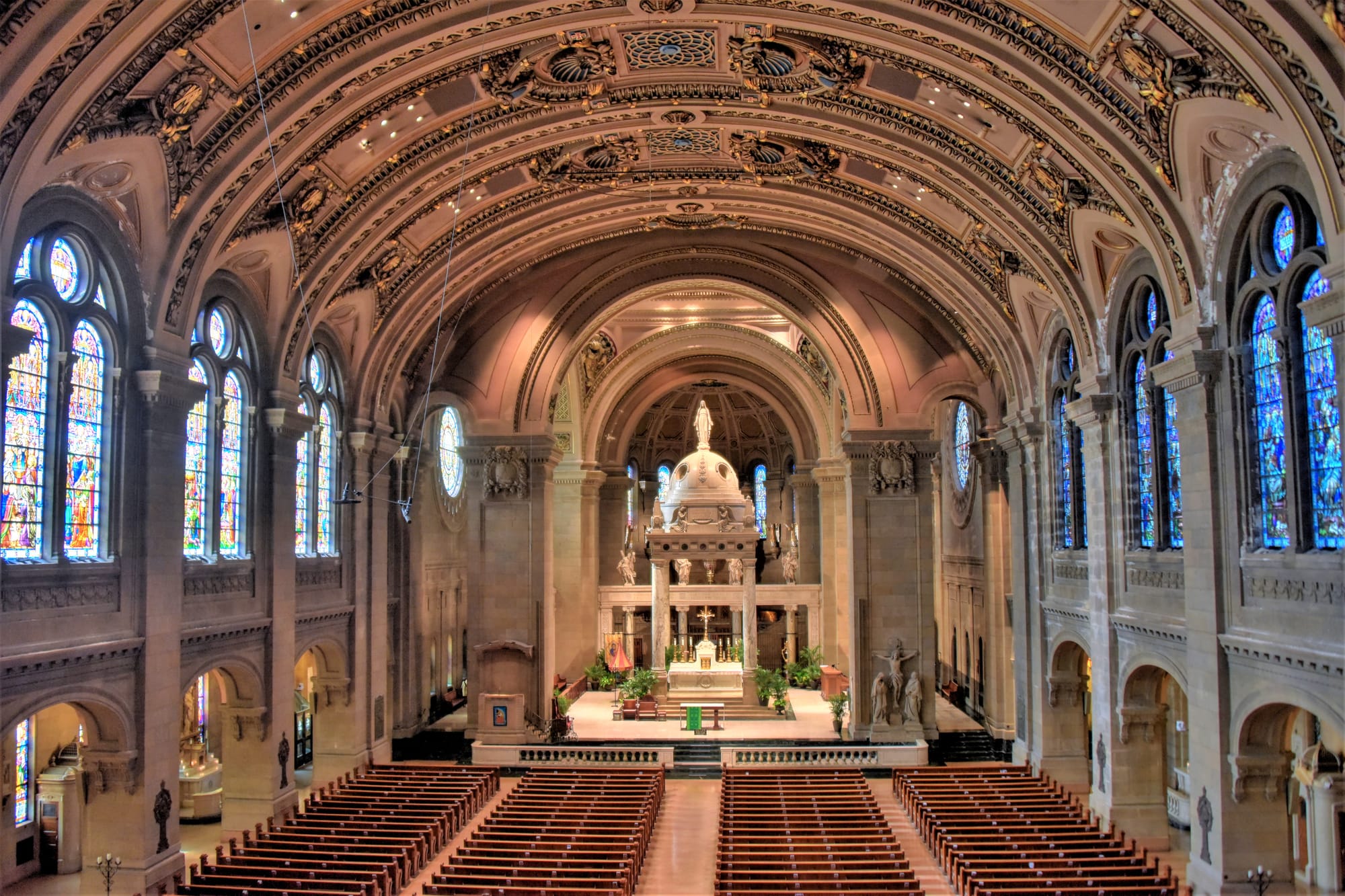 when was the basilica of st mary in minneapolis built
