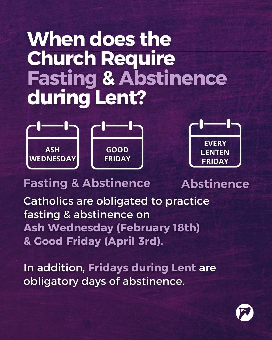 fasting and abstinence rules