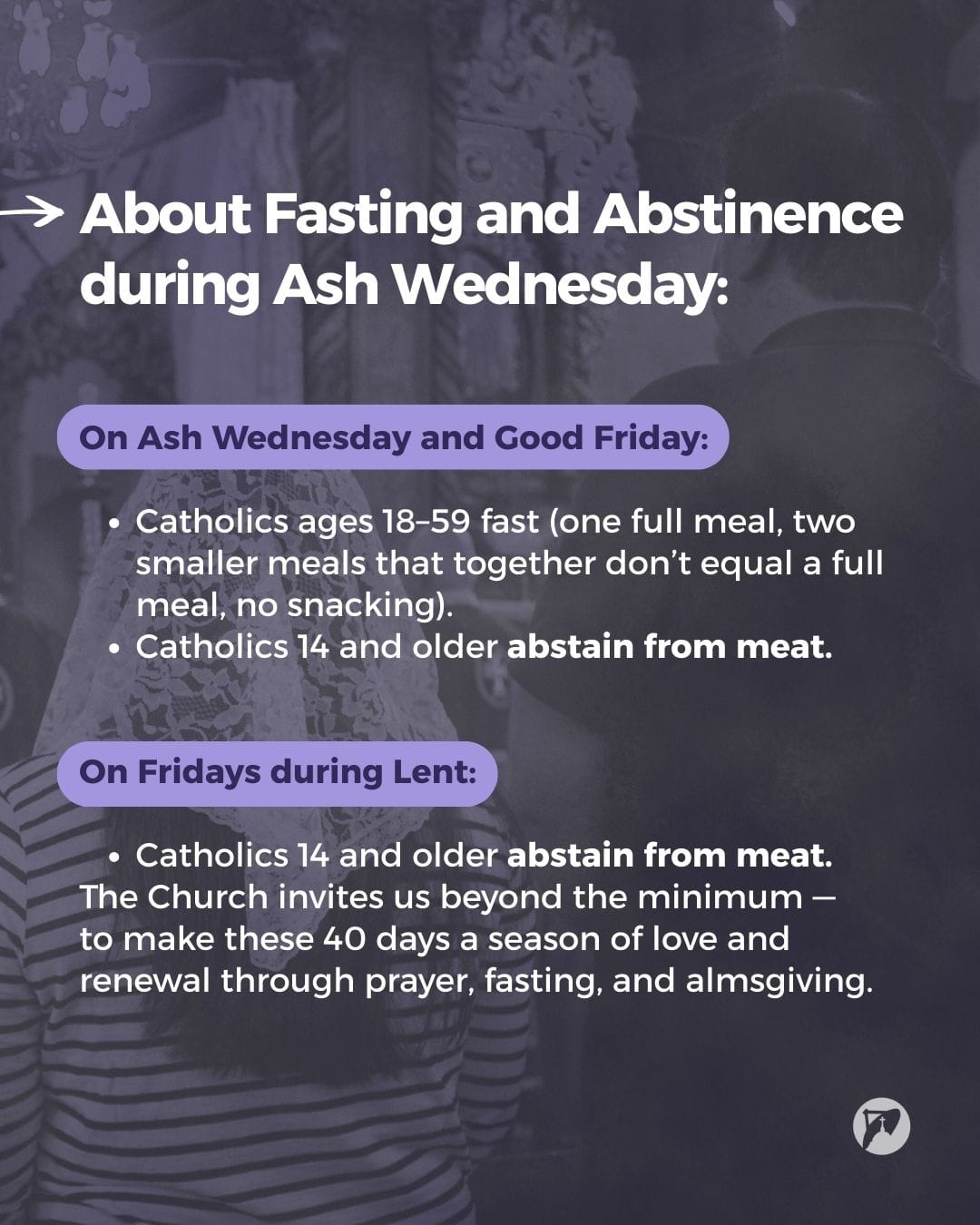 ash wednesday fast rules