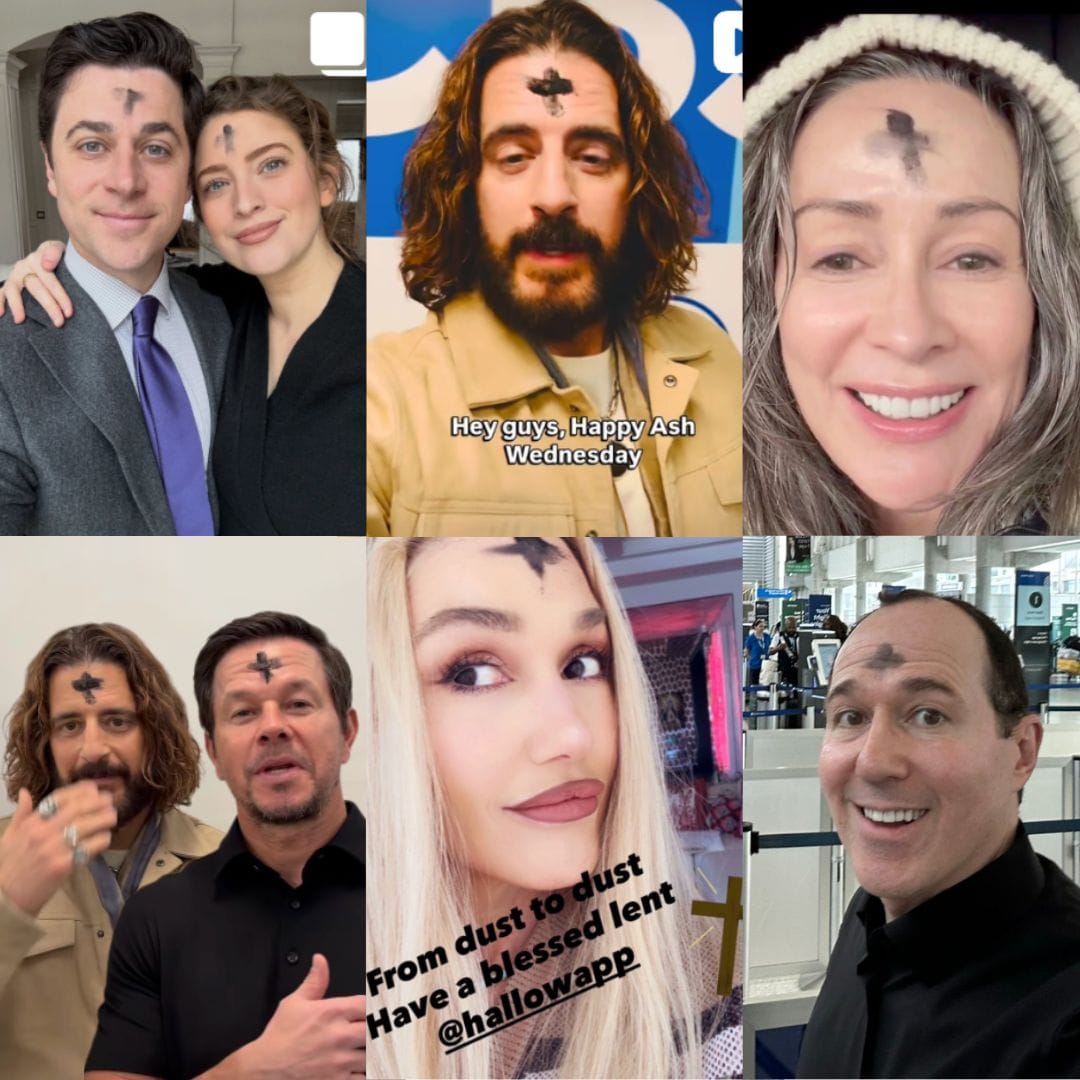 Catholic Celebs Wear Ash Wednesday Ashes, Urge Prayer & Sacraments: 'Go to Confession'
