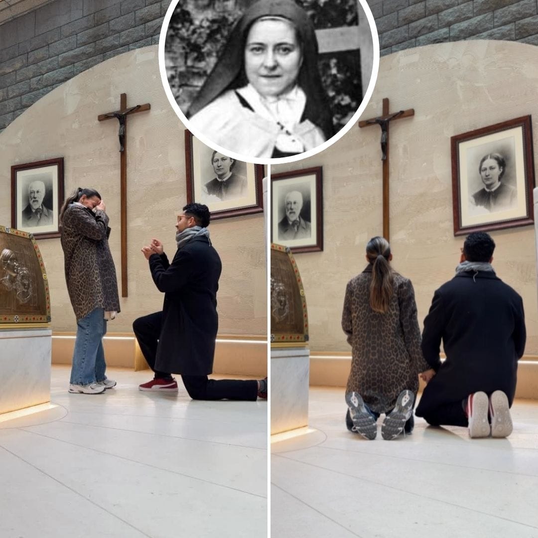 'YES in Lisieux!': Couple Gets Engaged at Tombs of St. Thérèse’s Parents, Louis & Zélie Martin