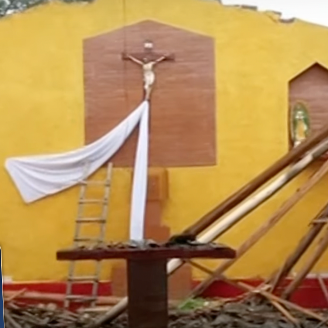 "Miracle from God": Church Roof Collapses in Peru, But Crucifix & Saint Statues Remain Intact