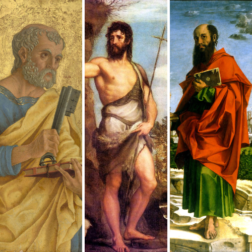 Saint Peter, Saint John the Baptist, Saint Paul, June Saints, June Feast Days, Catholic Feast Days June