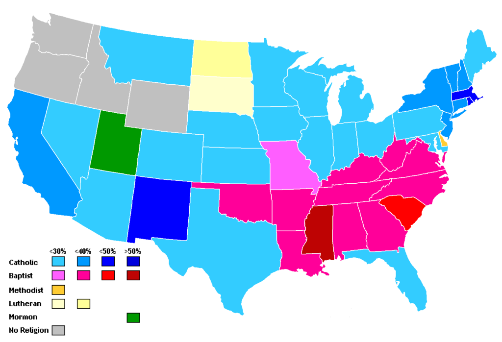 13 Insightful Maps of U.S. Religion