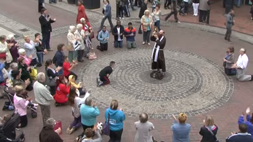 "Jesus Is In Every Book of the Bible": A Eucharistic Adoration Flash Mob