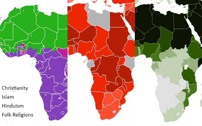 12 Hopeful Maps & Graphs of Religion in Africa