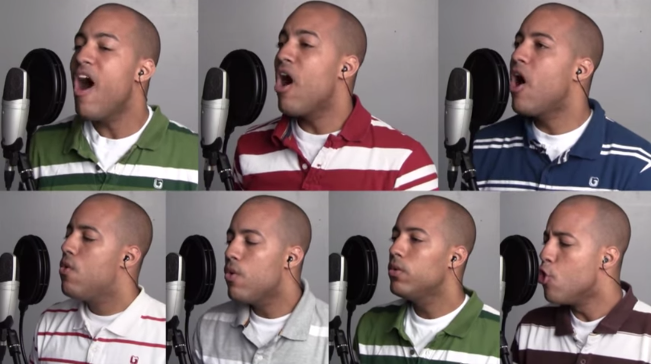 One Man Sings Amazing A Capella Version of "In Christ Alone" With Himself