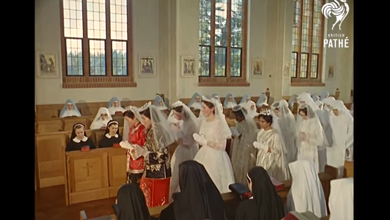 What a Ceremony for a Nun's Vows Looked Like in 1962