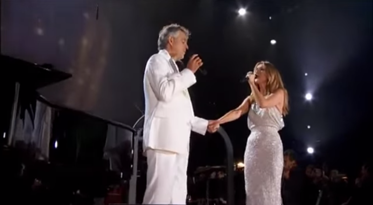 Andrea Bocelli & Celine Dion Belt Out "The Prayer" In Amazing Duet