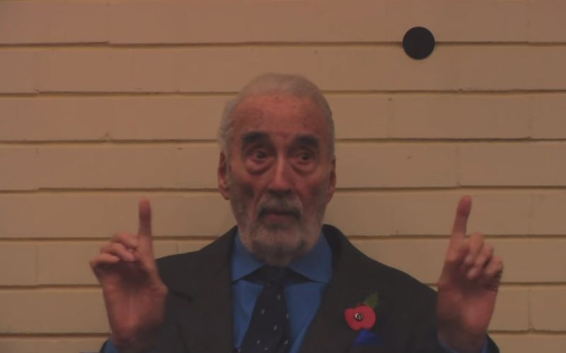 Christopher Lee on the Occult: "I Warn All of You: Never, Never, Never"