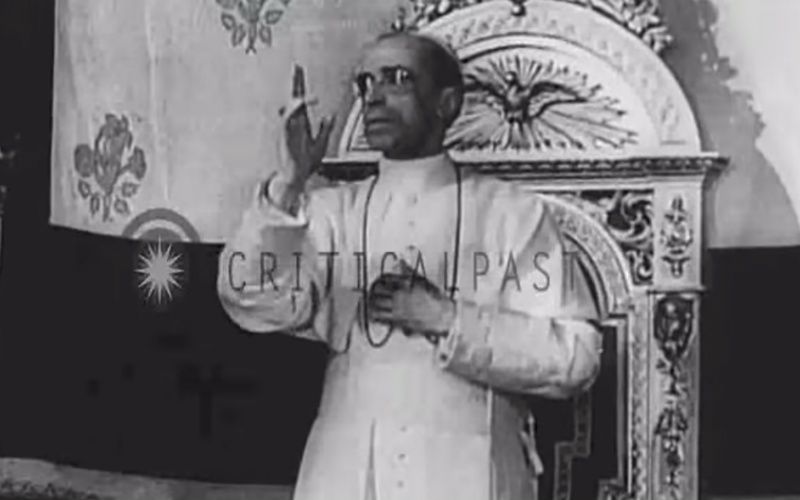 Rare Video of Pope Pius XII Speaking English to Troops Who Liberated Rome