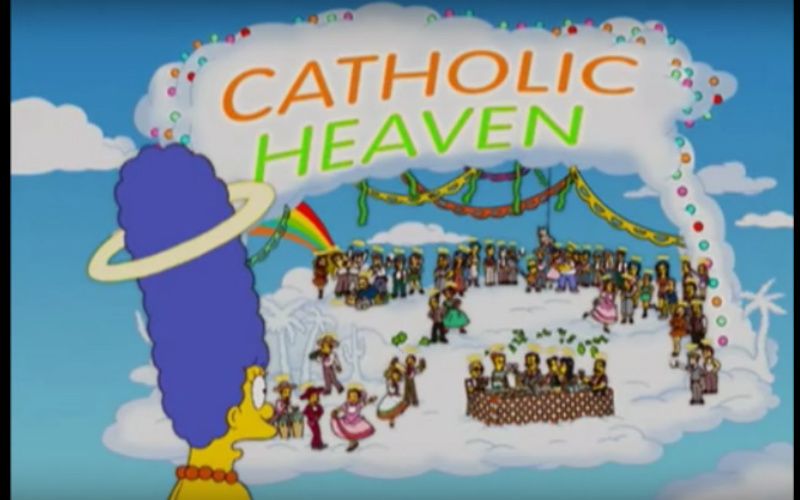 Catholic vs. Protestant Heaven, According to the Simpsons