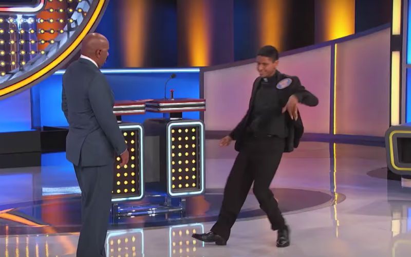 Dancing Priest on "Family Feud" Wows Crowd With His Sweet Moves