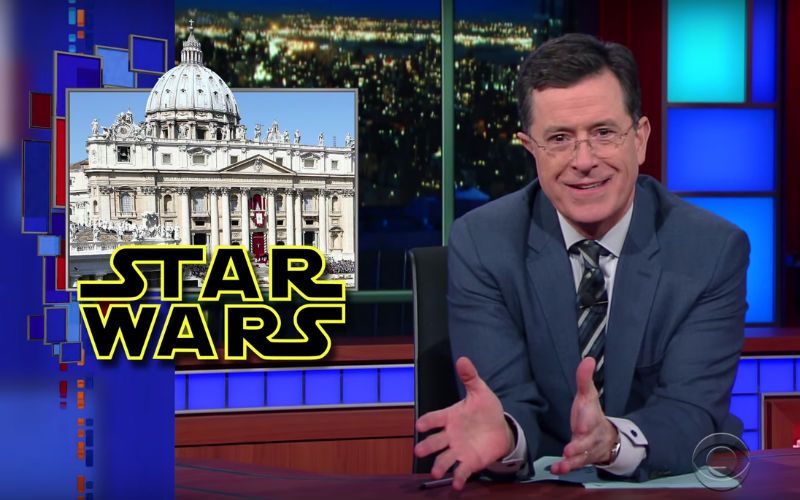 Lol! Stephen Colbert's Funny Take on the Vatican's Review of "Star Wars"