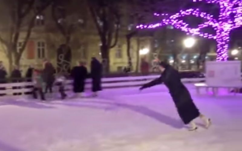 This Video of a Nun with Sweet Ice Skating Skills Is Going Viral