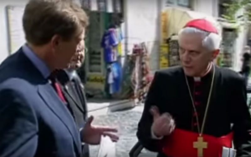 When Cardinal Ratzinger Whapped a Reporter on the Streets of Rome