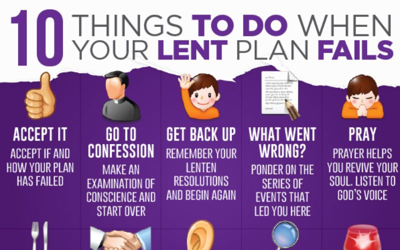 10 Things to Do When Your Lent Plan Fails