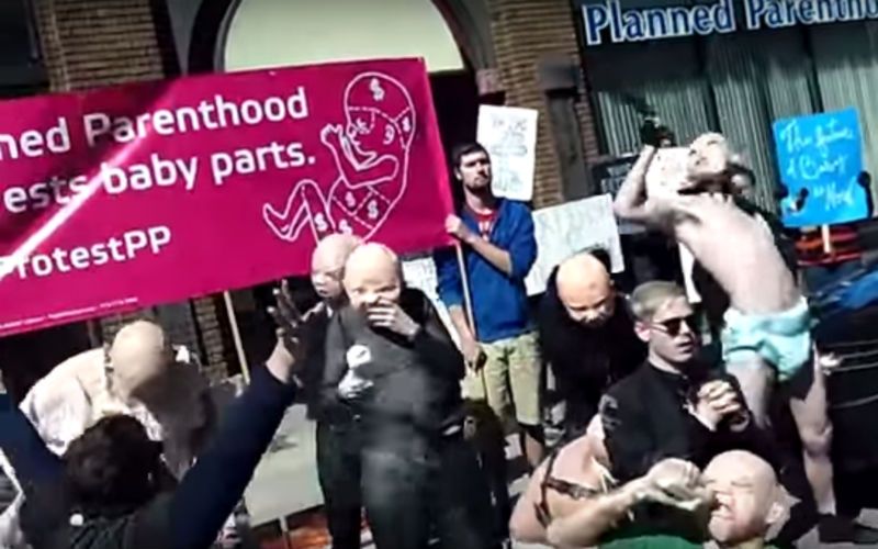 Satanists Show Support for Abortion in Bizarre Planned Parenthood Demonstration