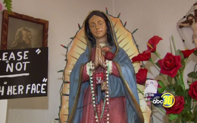Mary Statue In Fresno, CA Is Crying Tears that Smell Like Roses