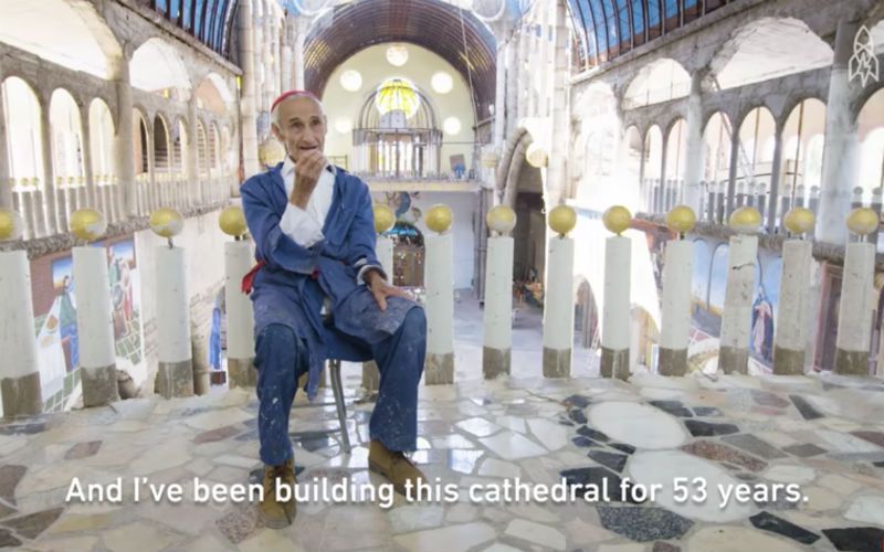 This Man Has Been Building a Cathedral By Hand for More Than 50 Years
