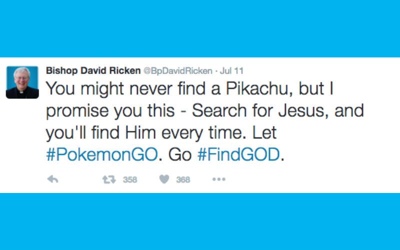 Bishop: Can't Find Pokémon? Search For Jesus Instead