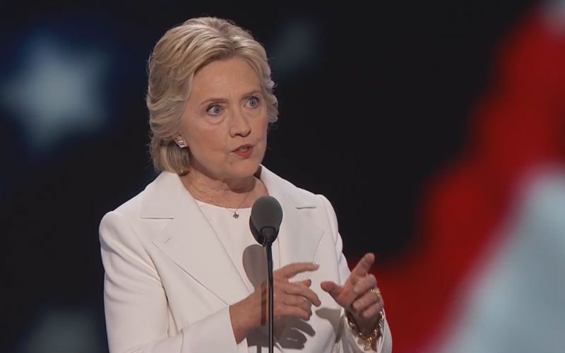 Hillary Clinton Takes "God" Out of the U.S. Motto in DNC Speech