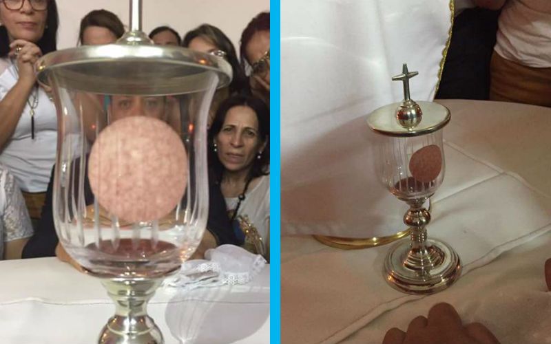 Photos of Alleged Eucharistic Miracle in Brazil Go Viral on Facebook