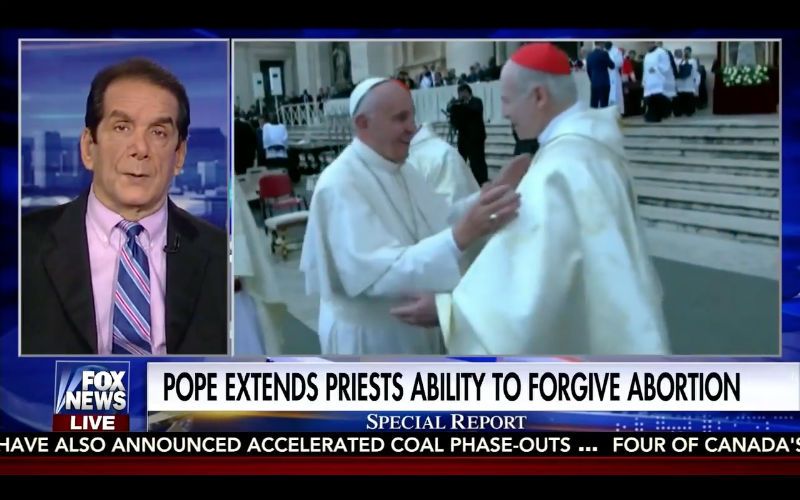 Krauthammer on Fox: One Day We'll Thank the Church for Its Pro-Life Position