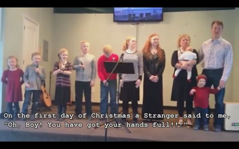 Lol! This Large Family Parody of "12 Days of Christmas" is Perfect!