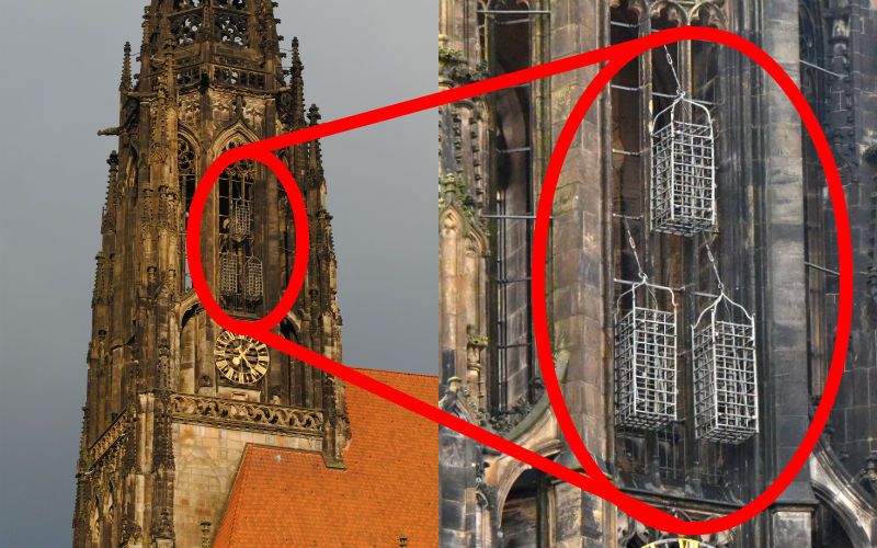 Why Cages Have Been Hanging from This Old German Church for 500 Years