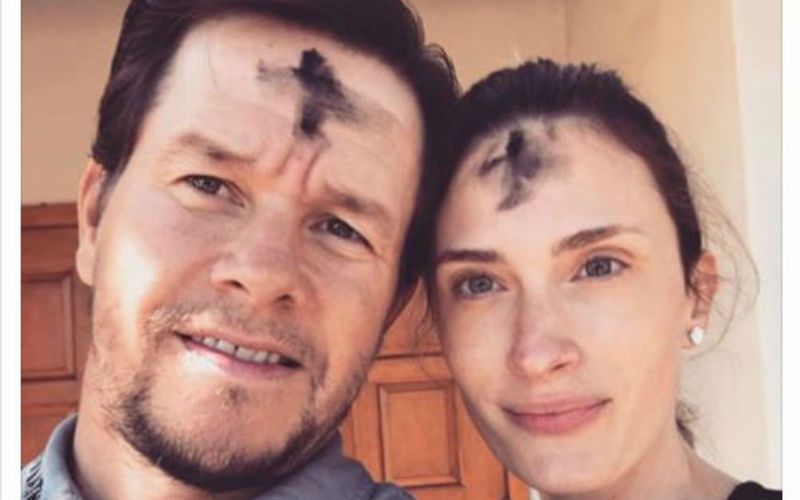 Mark Wahlberg Posts Ash Wednesday Message with His Wife on Social Media
