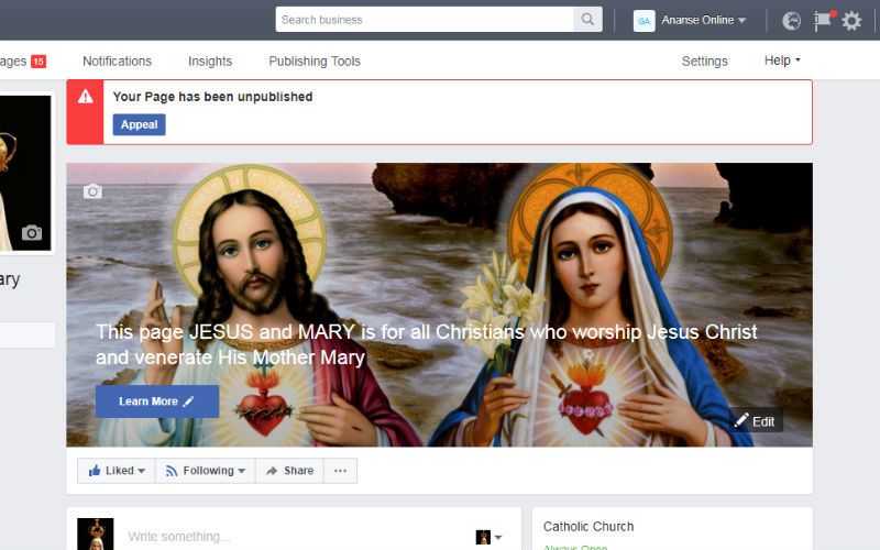 "Extremely Heartbreaking": Owners of Banned Catholic Pages Speak Out