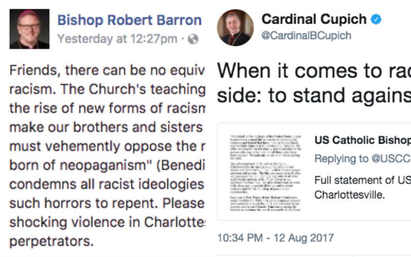 "We Stand Against the Evil of Racism": Catholic Leaders Respond to Charlottesville