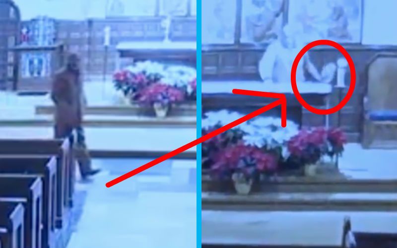 Thief Caught on Camera Stealing Monstrance in NYC Church