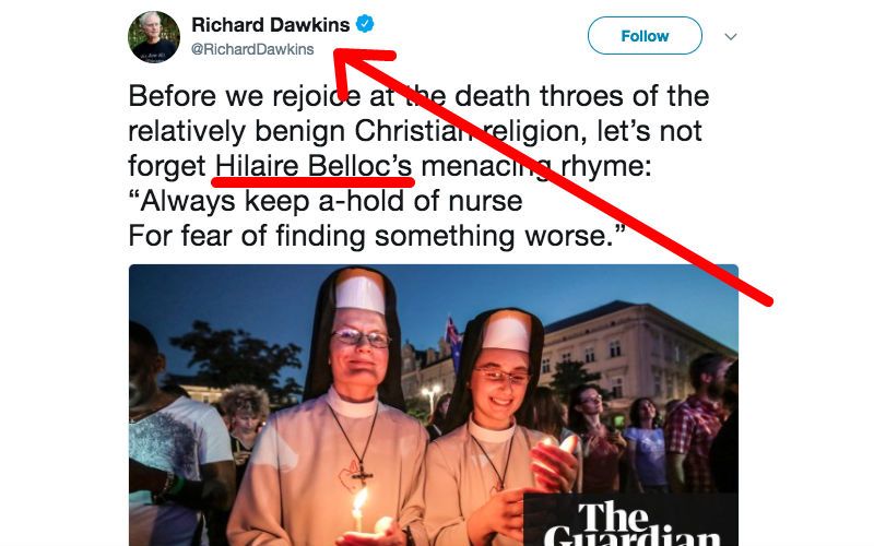 Atheist Richard Dawkins Warns Post-Christian Europe May Be Worse, Quotes Catholic Writer