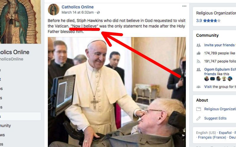 Did Stephen Hawking Really Convert After Meeting Pope Francis? Here's the Truth