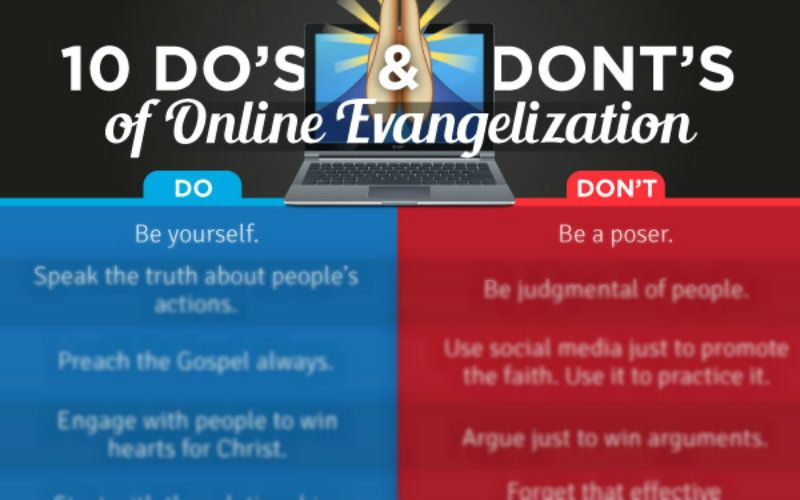 The 10 Do's and Don'ts of Evangelization for the Faith Online!
