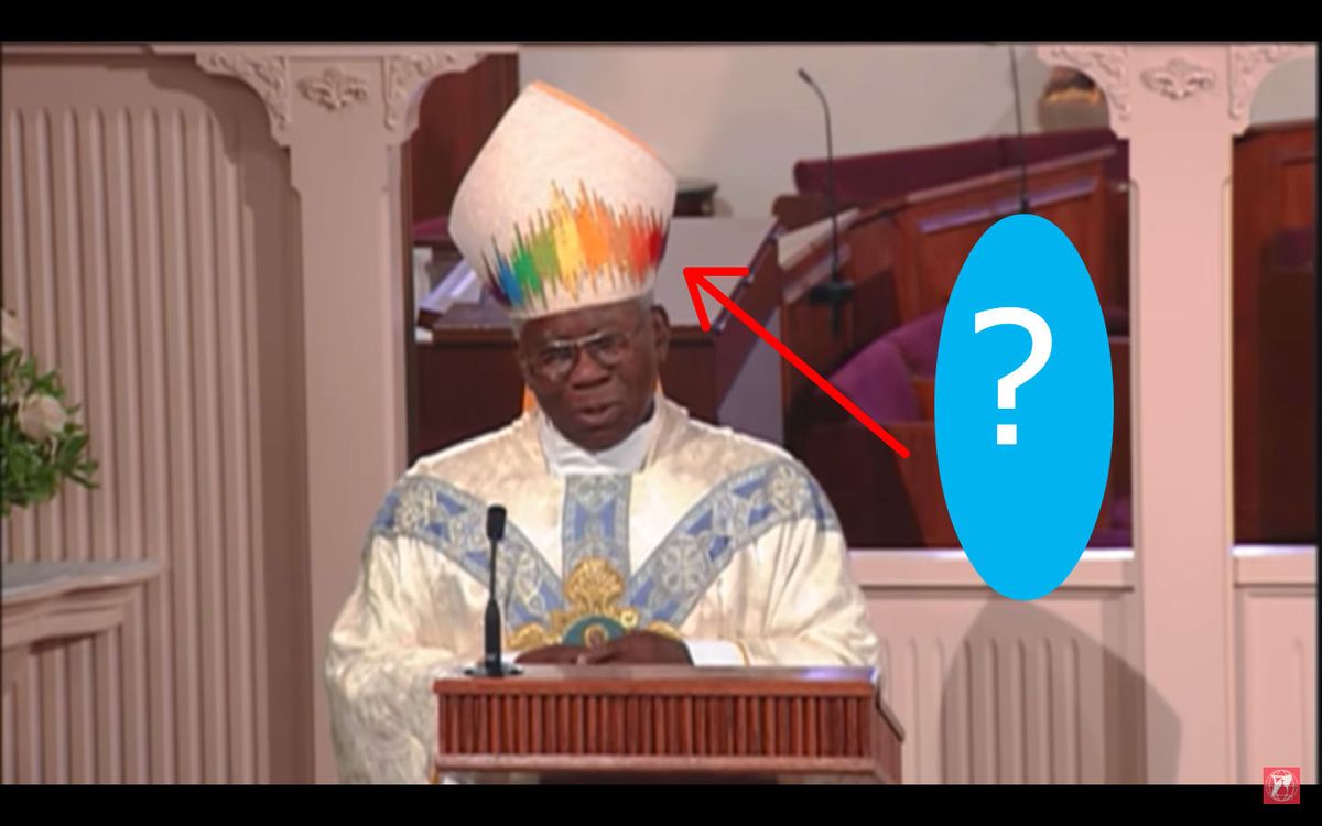 Why Did Cardinal Arinze Wear a Rainbow Mitre for Mass on EWTN? Here's the Truth