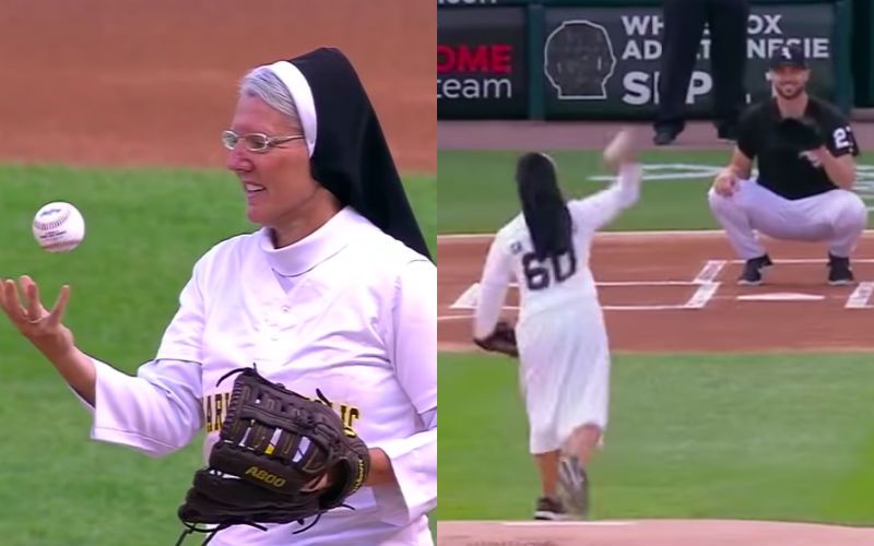 Dominican Sister Who Threw Perfect Curve Ball at White Sox Game Has Sports World Stunned!