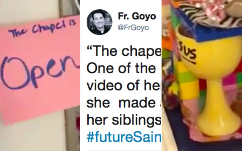 "Our Little Saint": 9-Year-Old Girl Creates a Chapel...In Her Closet!