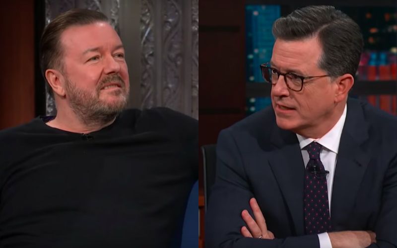 Stephen Colbert Recites Nicene Creed to Atheist Ricky Gervais on The Late Show