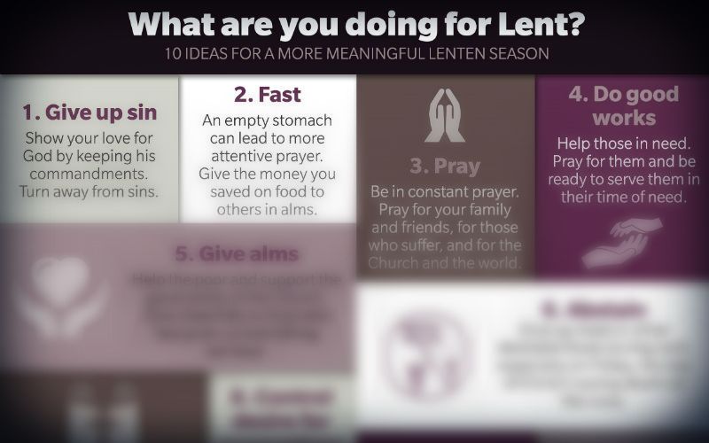 What Are Your Lenten Plans? Here's 10 Ways to Make the Most of This Liturgical Season